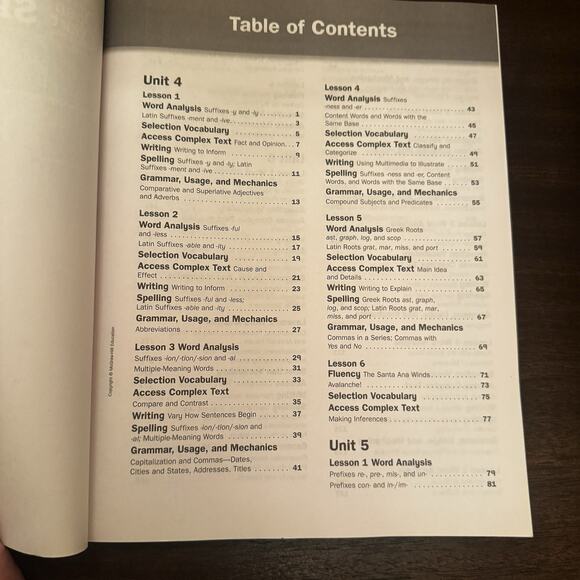 Open Court Skills Practice Book 2 Workbook Grade 3 Unused Writing Spelling - Picture 6 of 13